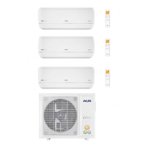 Мульти сплит-система Aux AMWM-H09/4R2(J) x3 / AM3-H27/4DR2 на 3 комнаты (80 м²)