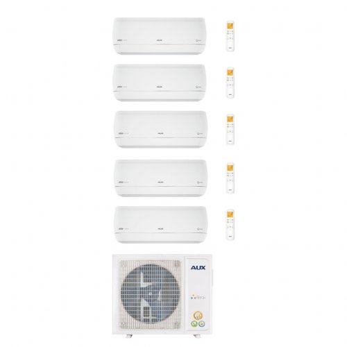 Мульти сплит-система Aux AMWM-H09/4R2(J) x5 / AM5-H42/4DR2 на 5 комнат (120 м²)